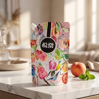 Pochette souple personnalisée avec bec verseur, impression gravure, 500 ml, pour recharge de savon liquide, écologique, recyclable, en plastique, pour soins personnels