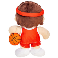 Peluche de joueur de basket-ball de haute qualité, 10 pouces, douce et rembourrée, mignonne, pour enfants, cadeau de basket-ball pour la décoration de chambre, cadeaux d'équipe