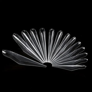 70 Uñas Postizas Extra Largas, Moldes de Uñas Artificiales, Puntas de Extensión de Doble Forma, Plástico para Construcción Rápida de Uñas de Gel, Herramienta de Manicura Profesional - Product Image 2