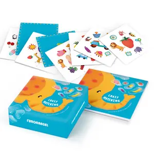 有趣的棋盘游戏疯狂动物卡疯狂匹配儿童教育思维训练玩具棋盘游戏儿童