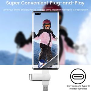 Unidad Flash USB Tipo C de Alta Velocidad con Doble Interfaz para Teléfono, Android y Computadora, Gran Capacidad de 1 TB, 2 TB, 16 TB - Product Image 3