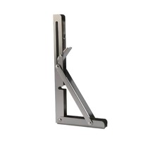 Support mural pliable en acier inoxydable de type F pour étagère, idéal pour la vente en gros transfrontalière et la fixation de panneaux de rangement