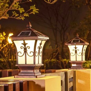 Lampioni a Colonna LED a <span class=keywords><strong>Energia</strong></span> <span class=keywords><strong>Solare</strong></span> per Ville, Cortili e Giardini - Illuminazione Paesaggistica per Esterni - Product Image 5