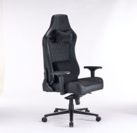 Chaises de jeu ergonomiques pour ordinateur, chaise de jeu avec dossier, hauteur réglable, pivotante, avec appui-tête et soutien lombaire