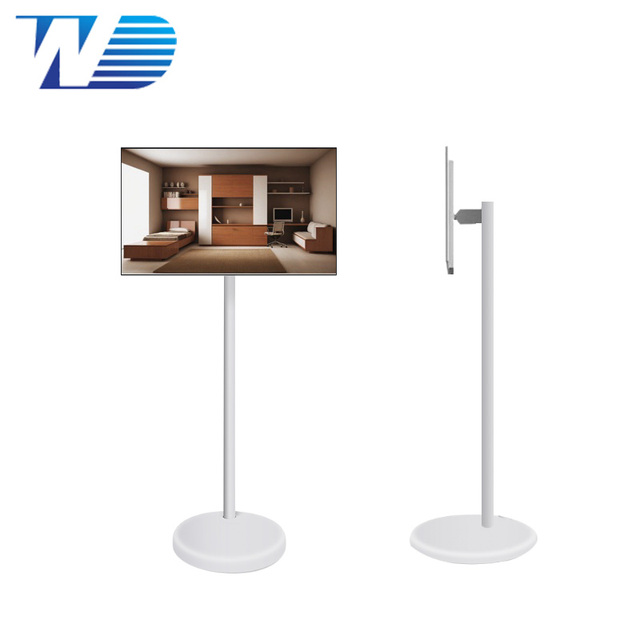21.5 Inch Portable Smart TV with LED Backlight LCD Stand Built-in Auto Focus Camera Wireless Touch Screen for Home Entertainment