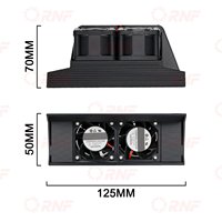 Dual-DC-Controller Kühlventilator Komplettes Upgrade-Kit ABS-Gehäuse Wasserdichter Stecker Mod-Teile für Surron Ultra Bee Elektro-Dirtbike
