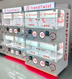 Wangerbao Fun - Macchina Distributrice di Giocattoli a Capsule Gacha/Gachapon con 4 Armadietti Personalizzabili e Slot per Monete, Attrezzatura per Sala Giochi/Divertimento - Product Image 4