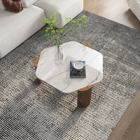 Table basse en bois de chêne, pieds de luxe, Center moderne, Table basse en marbre, OEM ODM, prix d'usine