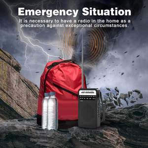 Radio AM FM de bolsillo, 130 × 72 × 31 mm, 1501-2000mAh, recargable por USB, dispositivo de audio portátil para el hogar y exteriores, apto para personas mayores - Product Image 6