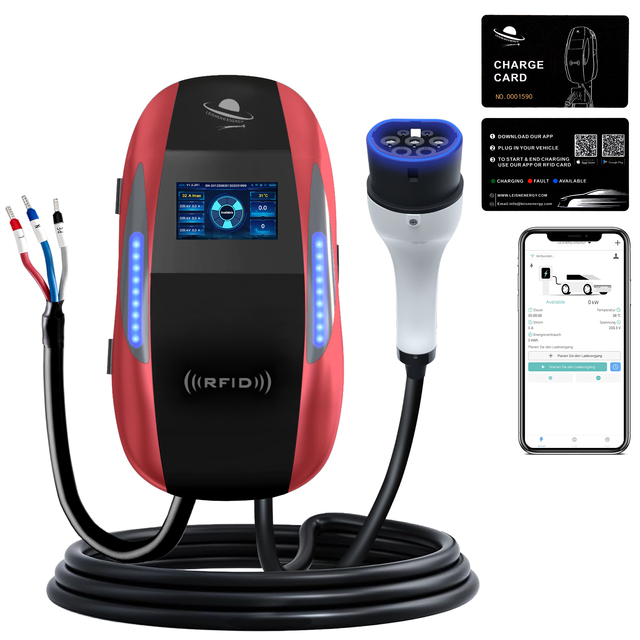 22kW EV Charger Type 2 EV Charger Wallbox Smart AC Charging Station for Home & Commercial Use