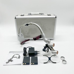 Dental Headlamp Binocular Magnifier 2.5X 3.5X Headband Mounted Oral Examination Light Cosmetic Surgery Lighting - Product Image 2