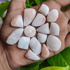 Lote de Cabujones de Gemas de Scolecita Multicolor, 218CT, 15 Piezas, Naturales, Sueltas, para Fabricación de Joyas, Exportador Mayorista de India - Product Image 6