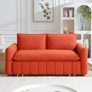 Sofá cama convertible de tamaño completo Martty de 70 pulgadas, sofá cama extraíble extensible de 70 pulgadas para villas - Product Image 1