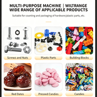 Machine d'emballage et de comptage entièrement automatique et sécurisée à têtes multiples pour bonbons et aliments, idéale pour les usines de confiserie