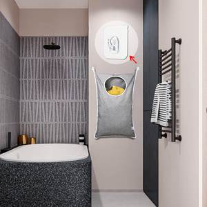Cesta de Almacenamiento de Ropa Sucia Colgante con Ganchos, Solución para Ahorrar Espacio para Guardar Ropa Sucia y Otros Artículos del Hogar - Product Image 6