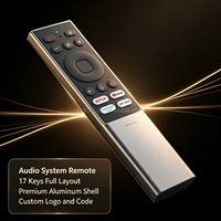 Télécommande vocale JCXK 17 touches avec boîtier en aluminium pour système audio – Fournisseur d'usine OEM/ODM personnalisé