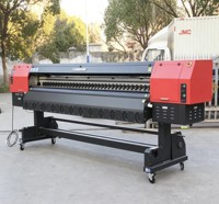 Impresora de pancartas para exteriores con solvente industrial SISNSTAR Factory Direct Y8 de 3.2m con 8 cabezales de impresión Konica KM-512i