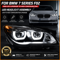 Untuk BMW Seri 7 F02 F01 2009-2015 Lampu Depan LED Proyektor Ganda Dengan Lampu Sein Sequential DRL Pengganti Lampu Depan