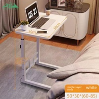 Bureau d'ordinateur portable pliable et réglable en hauteur Wayon avec roulettes, portable pour lit, canapé, bureau