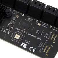 Tarjeta de expansión PCIe SATA, tarjeta controladora PCI Express de 12 puertos SATA 3,0 SSD, adaptador PCIe x1 6Gbps SATA3 para escritorio Windows
