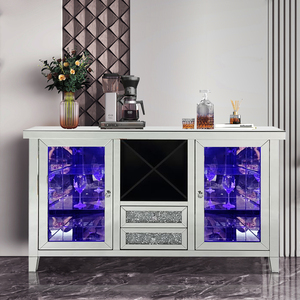 <span class=keywords><strong>Tavoli</strong></span> Console <span class=keywords><strong>in</strong></span> <span class=keywords><strong>Vetro</strong></span> di Lusso dal Design Innovativo, Arredamento <span class=keywords><strong>per</strong></span> <span class=keywords><strong>Soggiorno</strong></span>, Tavolo Console con Specchio e Cristalli Scintillanti <span class=keywords><strong>per</strong></span> Ingresso - Product Image 4