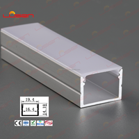 Éclairage de profil en aluminium à LED personnalisé pour bande Led 19.4mm x 14.18mm motif rond pour décorations de porte coupe poinçonnage services