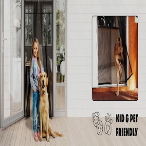 Tenda magnetica per le porte rinforzate dello schermo con buona permeabilità all'aria per i magneti della decorazione dell'ufficio e della casa chiusi - Product Image 4