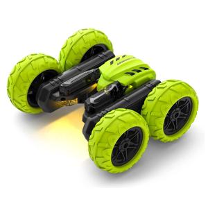 Coche de control remoto de 2,4 GHZ, Mini coche de acrobacias RC giratorio de 360 grados con palabras de luz LED, 4 modos de demostración para niños - Product Image 1