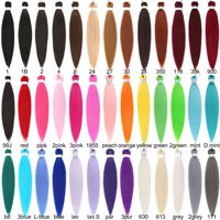 Lot de 1, 2 ou 3 mèches pré-étirées en fibre Kanekalon 100 % pour tresses, extensions capillaires pour personnes noires – Vente en gros E-xpression