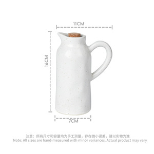 Bottiglia di <span class=keywords><strong>ceramica</strong></span> pentola olio porcellana Dispenser olio per cucina olio d'oliva bottiglia distributore - Product Image 4