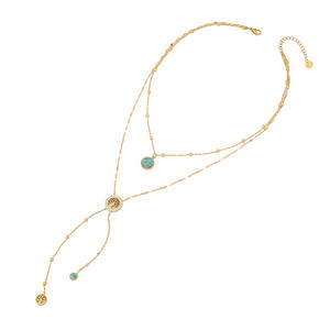 Collar largo de acero inoxidable para mujer, exquisito, largo, de nivel de alta calidad, con perlas de imitación, lote de abalorios, joyería, 2025 - Product Image 6