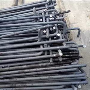 สลักเกลียวยึดฐานเหล็กคาร์บอนเคลือบ F1554 ASTM Gr.55 HDG เพื่อการรองรับที่แข็งแกร่งและความทนทานความยาว M24-M64 - Product Image 1