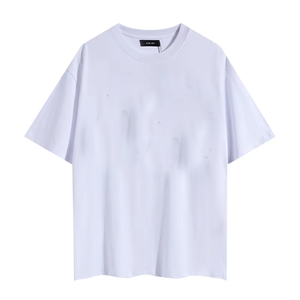 เสื้อยืดผู้ชายสไตล์ฮิปฮอปทรงโอเวอร์ไซส์ คอกลม แขนสั้น ผ้าฝ้าย 100% น้ำหนัก 260 กรัม ผ้าทอ - Product Image 4