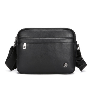 Nouveau sac bandoulière vintage pour homme en cuir PU imperméable, sac messager en cuir pour homme - Product Image 1