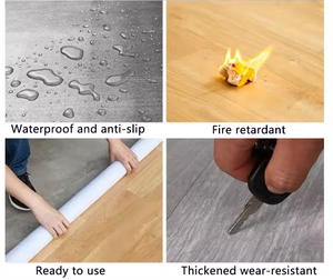 Luxus-Vinylboden Lederoptik als Rolle Verdickte PVC-Fliesen Kunststoffplattenboden PVC-Holzboden als Rolle Vinylboden - Product Image 2