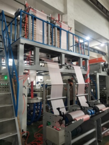 Máy ép đùn màng thổi hai lớp tốc độ cao SANBI dùng cho túi mua sắm và túi rác HDPE LDPE - Product Image 6
