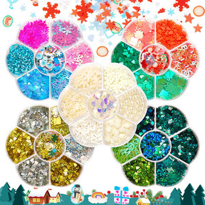 Pegamento para Uñas con Diseño de Corazón de Nieve Navideño 2024, Adorno 3D para Uñas - Product Image 6