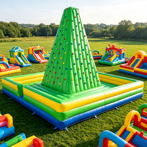 Mur d'escalade gonflable Jungle Tropicale, Mur d'escalade gonflable, Château gonflable, Jeux gonflables - Product Image 1