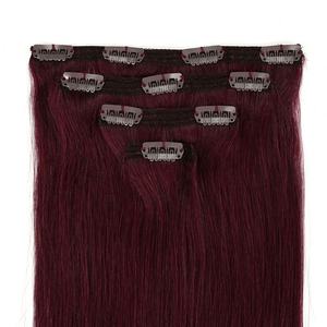 Extensions de cheveux brésiliens de haute qualité, vierges, clipsables, sans couture, 100% cheveux humains, double trame machine - Product Image 1