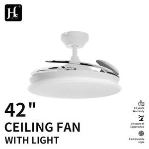 Ventiladores de Techo Grandes de 42 Pulgadas, Modernos, Inteligentes, Invisibles, Retráctiles, con Luz LED y Control Remoto - Product Image 3