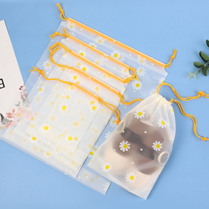 Customized Cheap Frosted Environmental Protection Waterproof Travel Shoe Dust Bag Logo Printing <b>Drawstring</b> Bag - Product Image 6