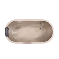 Baignoire à eau froide pour 1 personne, avec télécommande, machine à glace, écologique, contrôle GECKO, thermostat, matériau en acier inoxydable