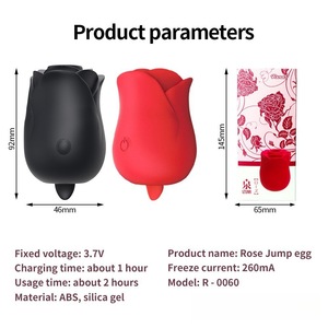 Weibliches Sexspielzeug-6-Frequenz-Klitornstimulator Nippel-Saugnäpfe Zunge lecken saugen Rose Vibrations gerät - Product Image 5