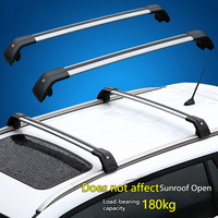 Barres transversales de toit universelles en alliage d'aluminium de style requin avec vis intégrées, capacité de 70 kg+, Rav4 Hilux, cadre de boîte à bagages, vente en gros