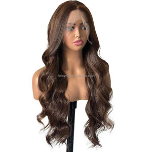<span class=keywords><strong>Perruque</strong></span> <span class=keywords><strong>Lace</strong></span> Frontale Meilleure Vente Ondulée Colorée à Mèches <span class=keywords><strong>Perruque</strong></span> Synthétique pour Femme - Product Image 2