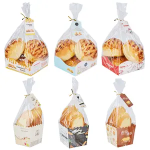 Food Grade 100% Biodegradable meal packaging Baked food Biscuit pastry bread paper tray