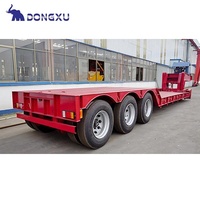 Semi-remorque surbaissée Dolly 50-80 tonnes, ultra-basse, avec rampe et treuil pour camions