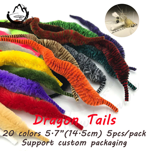 Colas de Dragón para Atado de Moscas, 20 Colores, 5.7 Pulgadas, Material para Atado de Moscas, Venta al por Mayor - Product Image 1