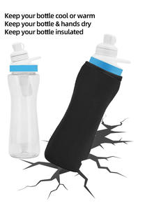 Fundas de neopreno reutilizables con diseño de fábrica para vasos de café helado, aislantes, con asa y soporte para tapa de vaso - Product Image 3