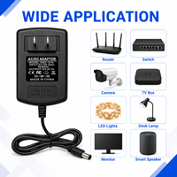 Adaptateur secteur AC/DC 12V 1A 12W personnalisé en gros avec protection contre les surintensités, chargeur mural pour commutateur réseau et caméra PTZ